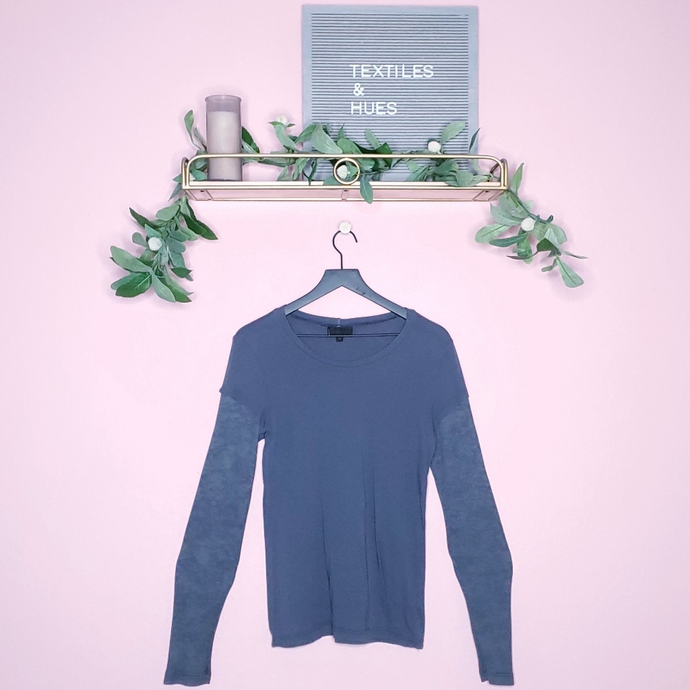 Athleta Scoop Neck Layered Thermal Tee
